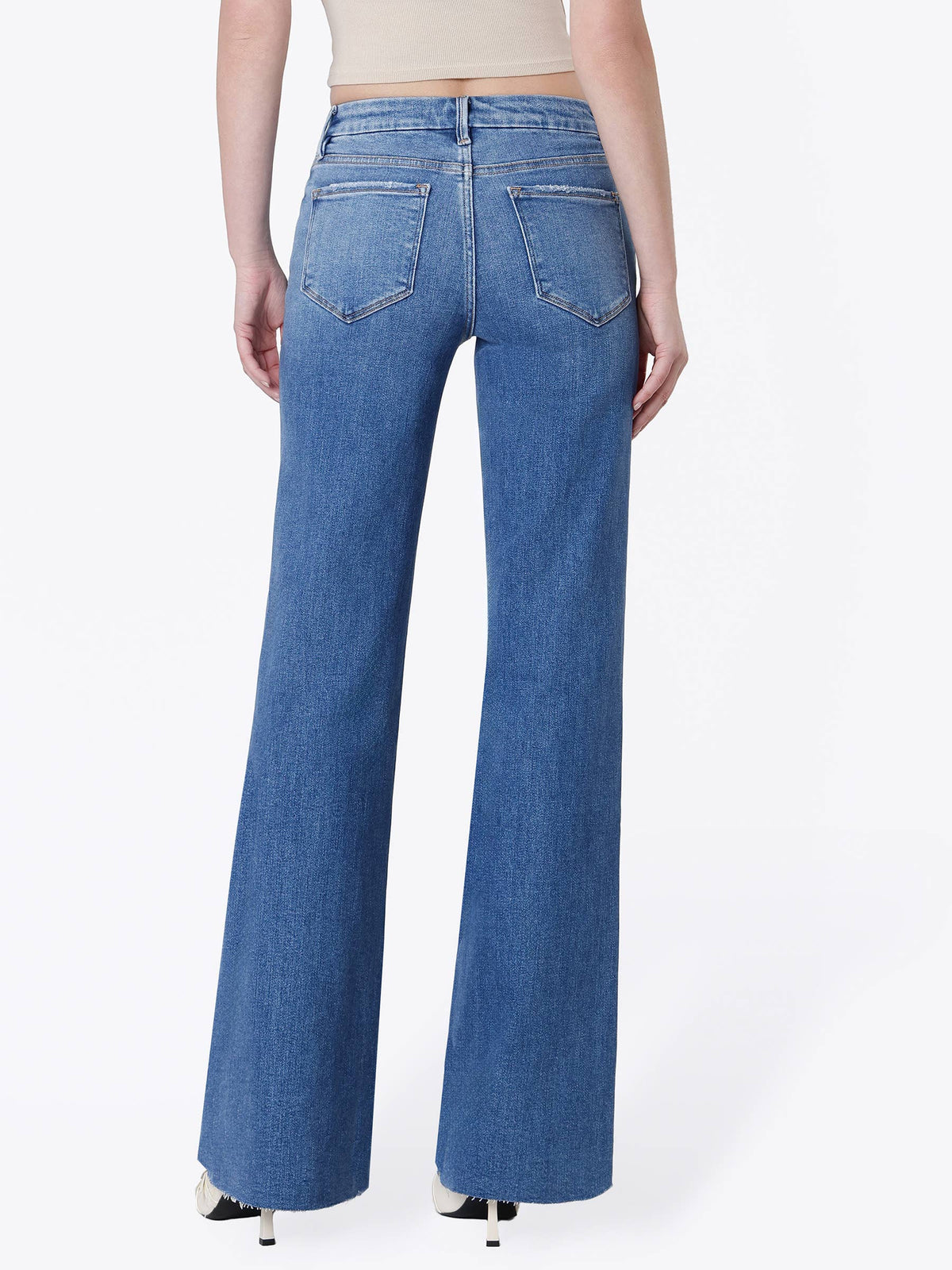 MID RISE SEAMLESS WAISTBAND VINTAGE FLARE JEANS LV2177