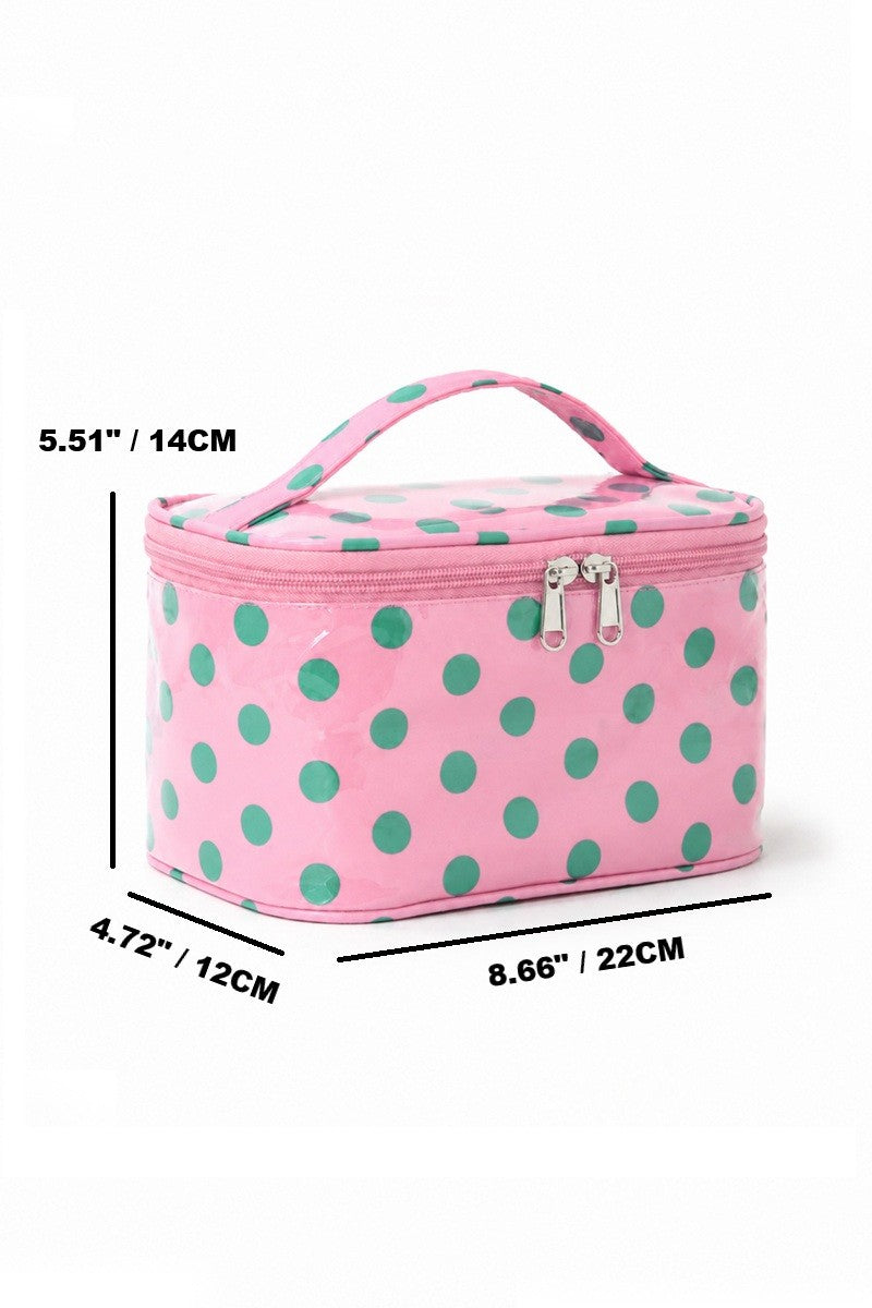 Polka Dot Pvc Cosmetic Storage Bag