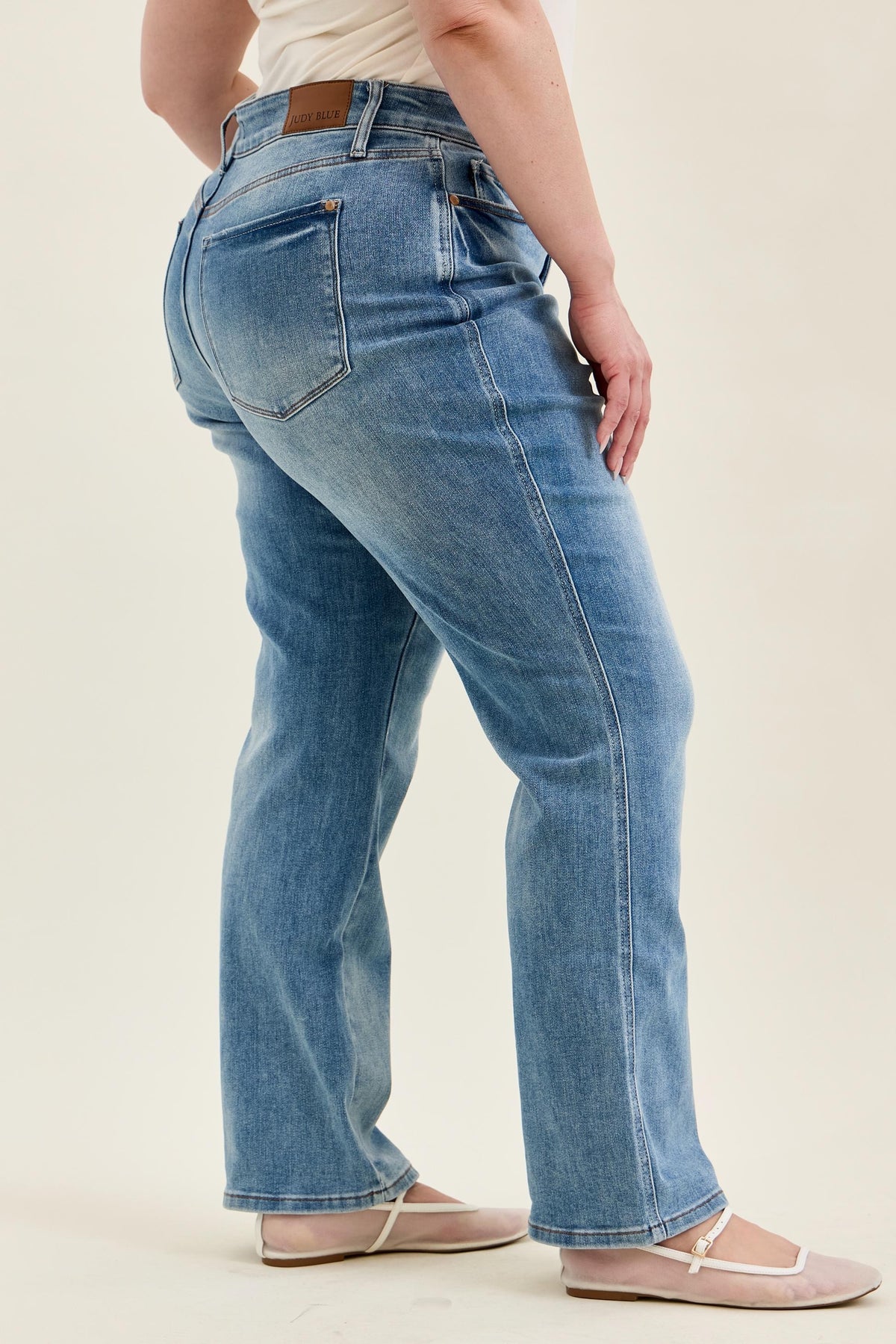 Hw Tummy Control Contrast Wash Straight