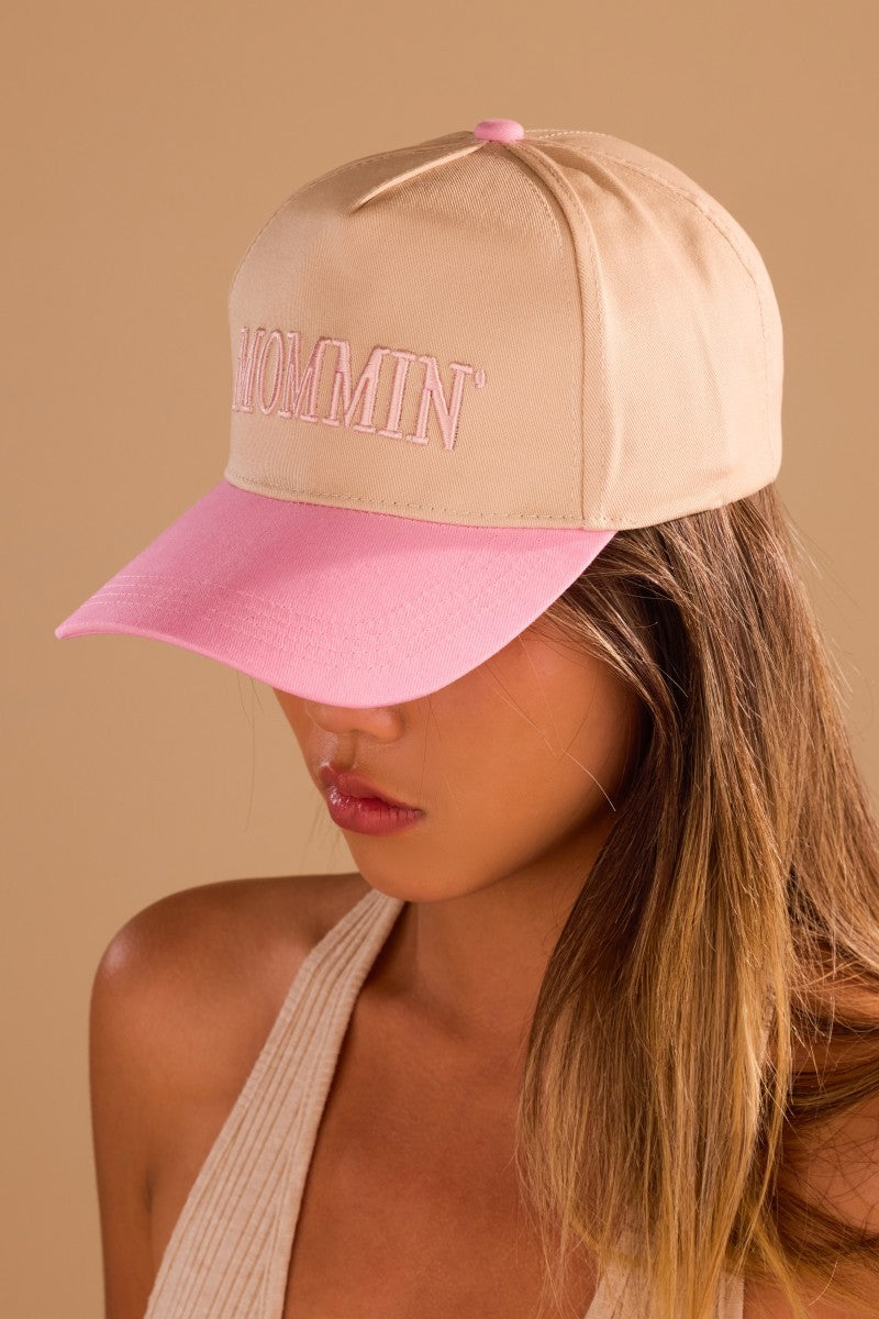 Mommin Embroidered Trucker Hat - Vintage Style