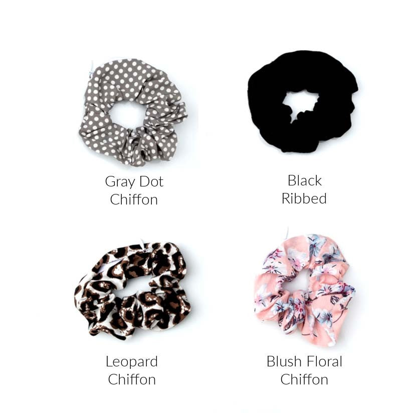Chiffon Pocket Scrunchie