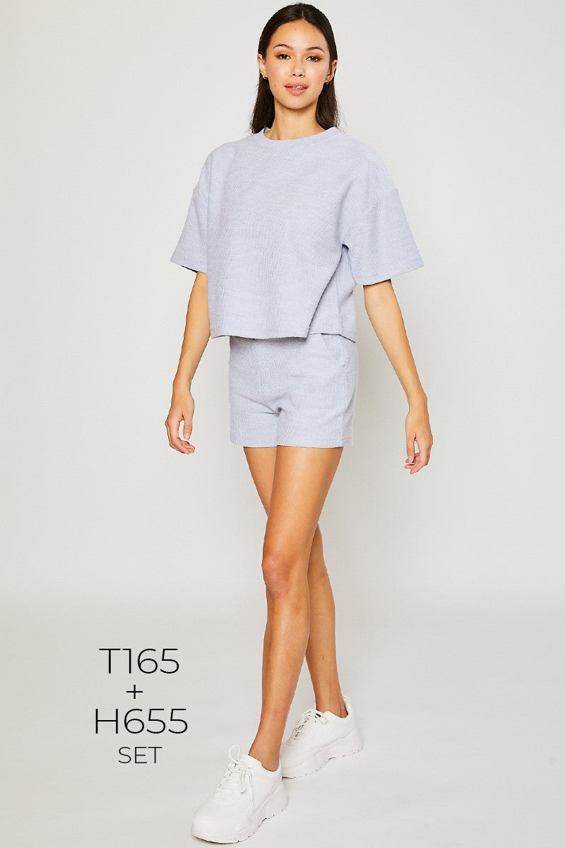 Cord Fabric High Rised Shorts