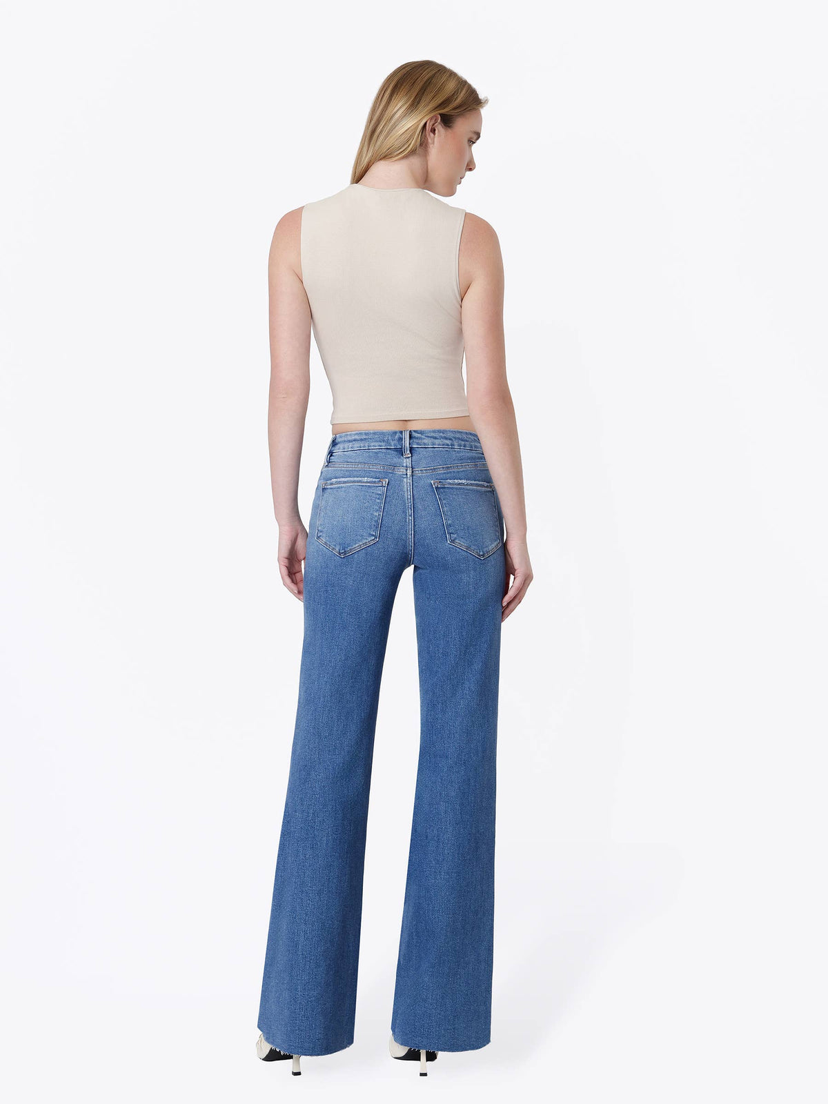 MID RISE SEAMLESS WAISTBAND VINTAGE FLARE JEANS LV2177