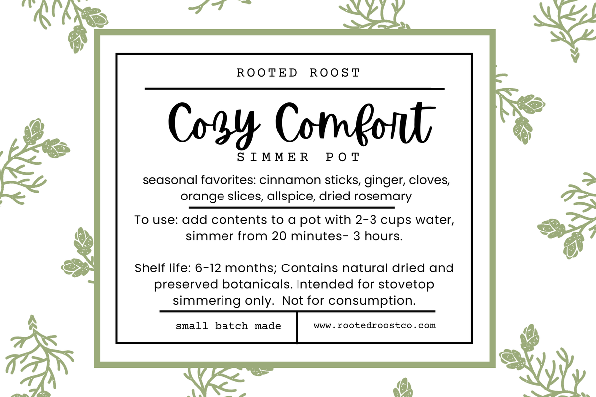 Cozy Comfort & Holiday Hearth Simmer Pot