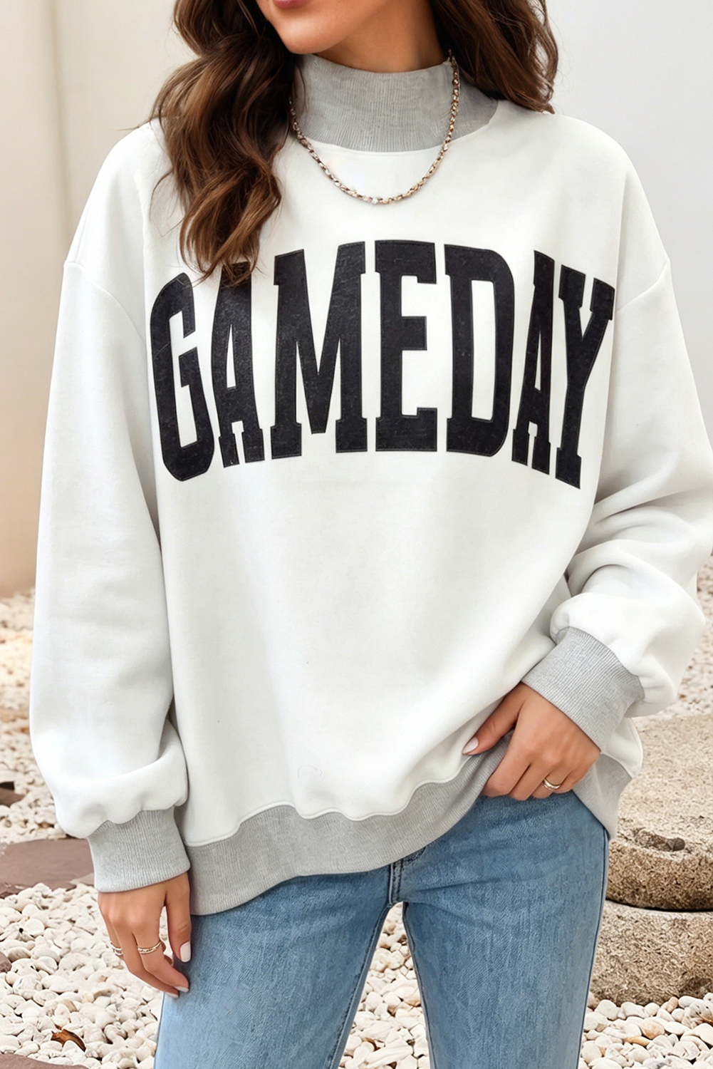LDC Football Reversible Mock Neck Sweatshirt | S-4X