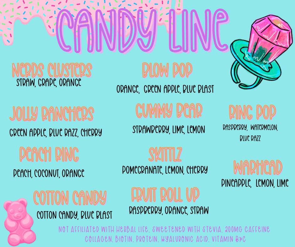 Loaded Tea- Candy Menu