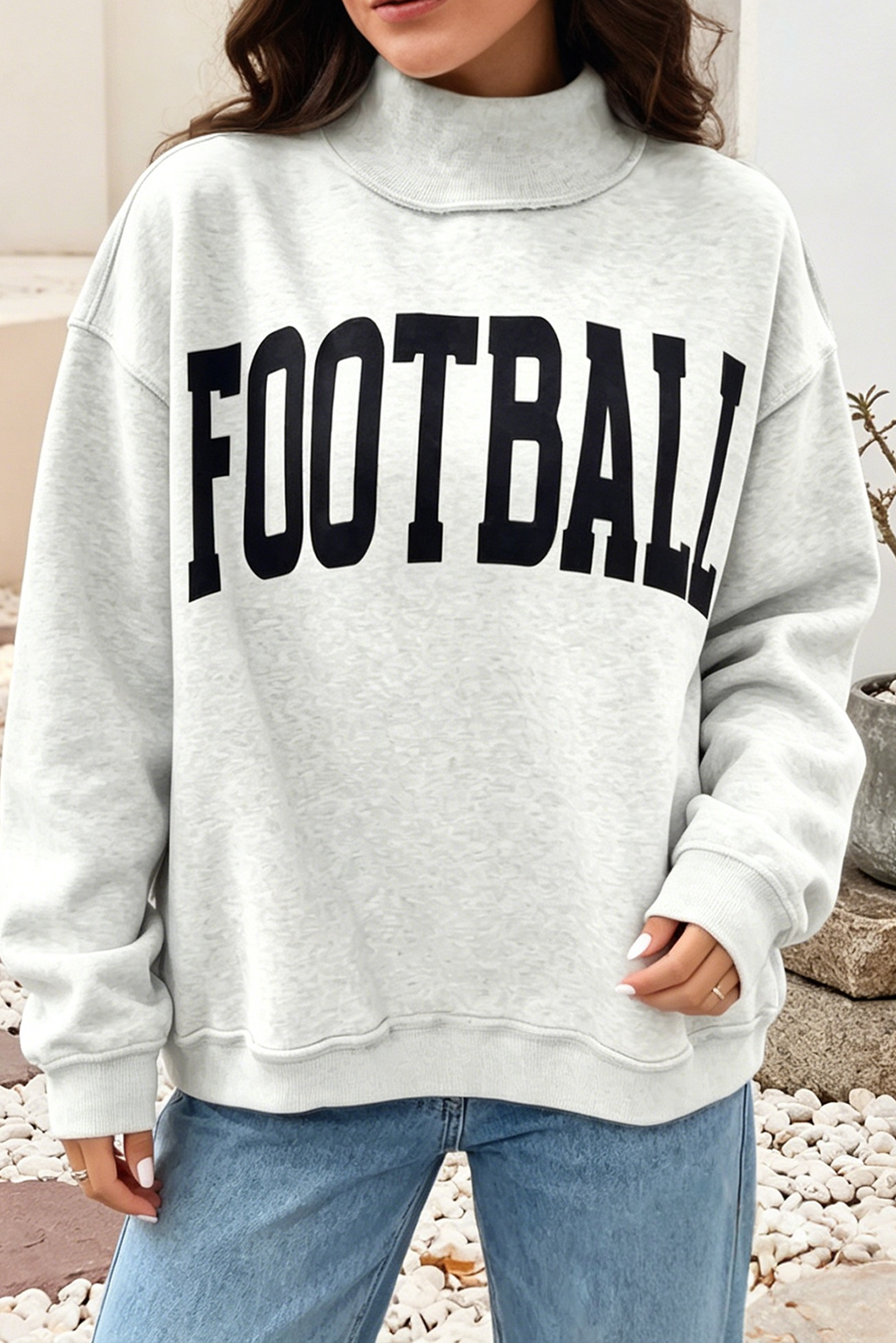 LDC Football Reversible Mock Neck Sweatshirt | S-4X
