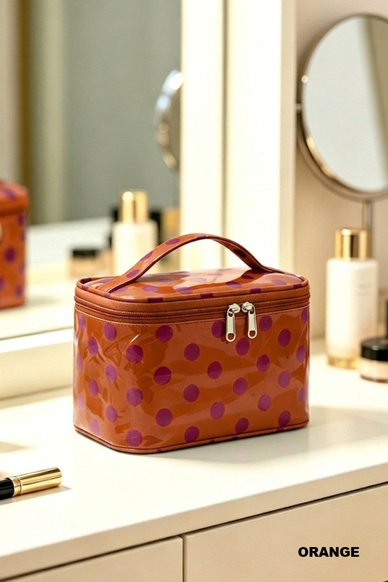 Polka Dot Pvc Cosmetic Storage Bag