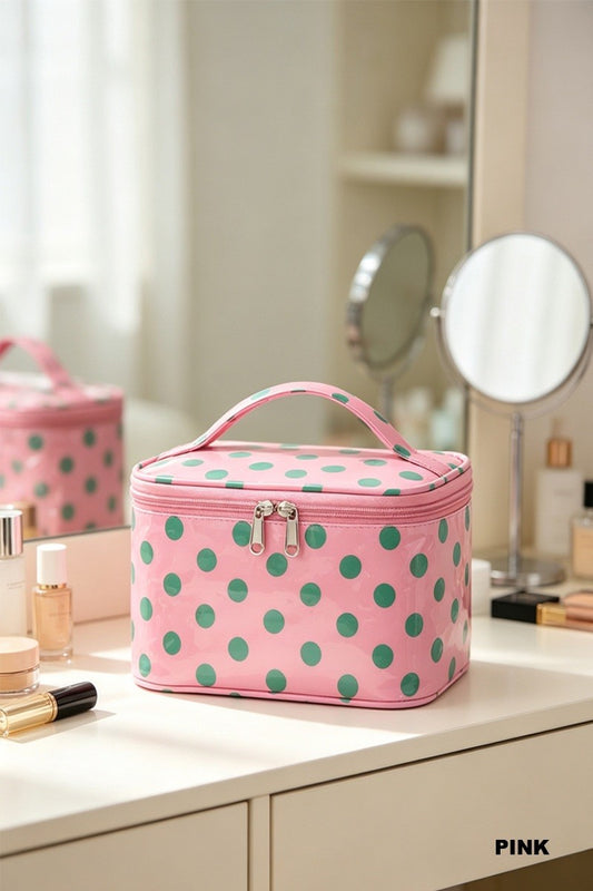 Polka Dot Pvc Cosmetic Storage Bag