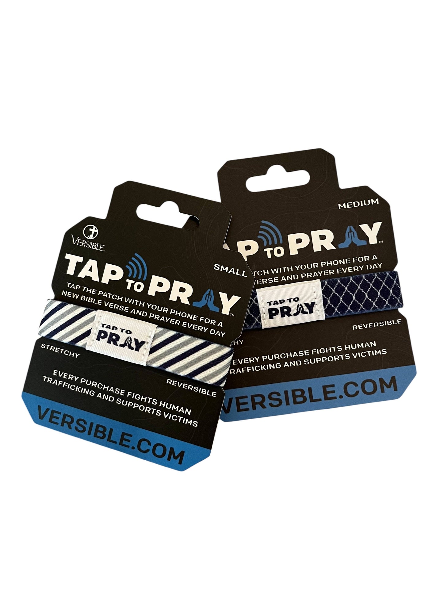 Tap To Pray® Wristband – Graphite & Ink