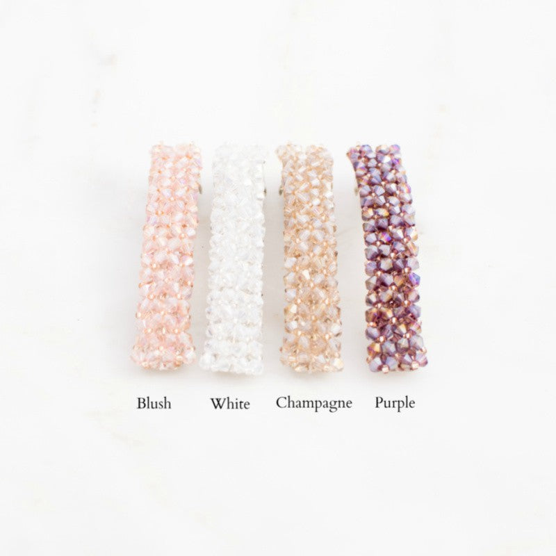 Beaded Barrette Clip - 4 Pack