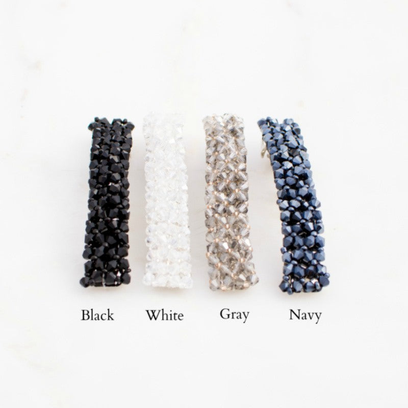 Beaded Barrette Clip - 4 Pack