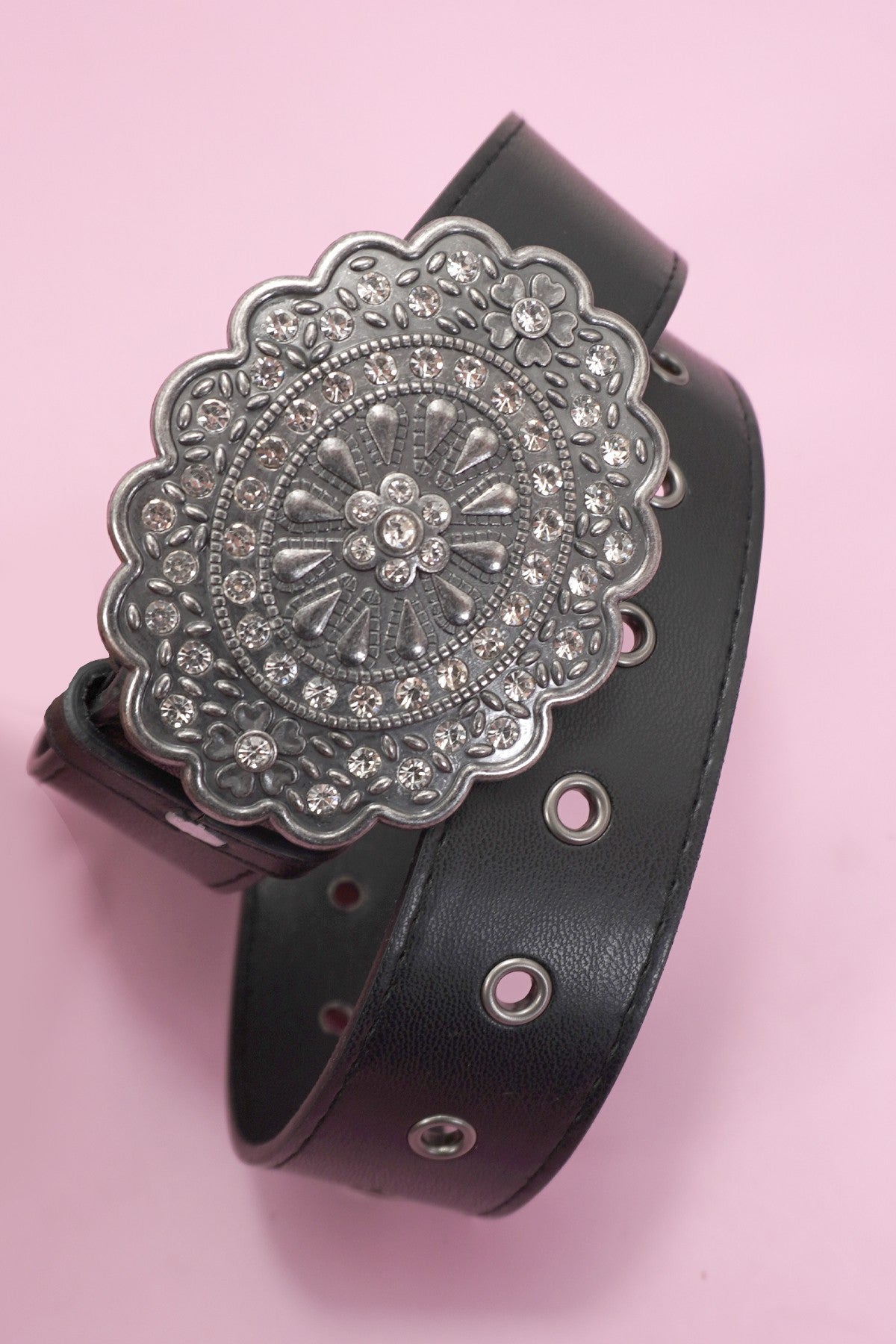Western Oval Buckle Fashion Leather Belt