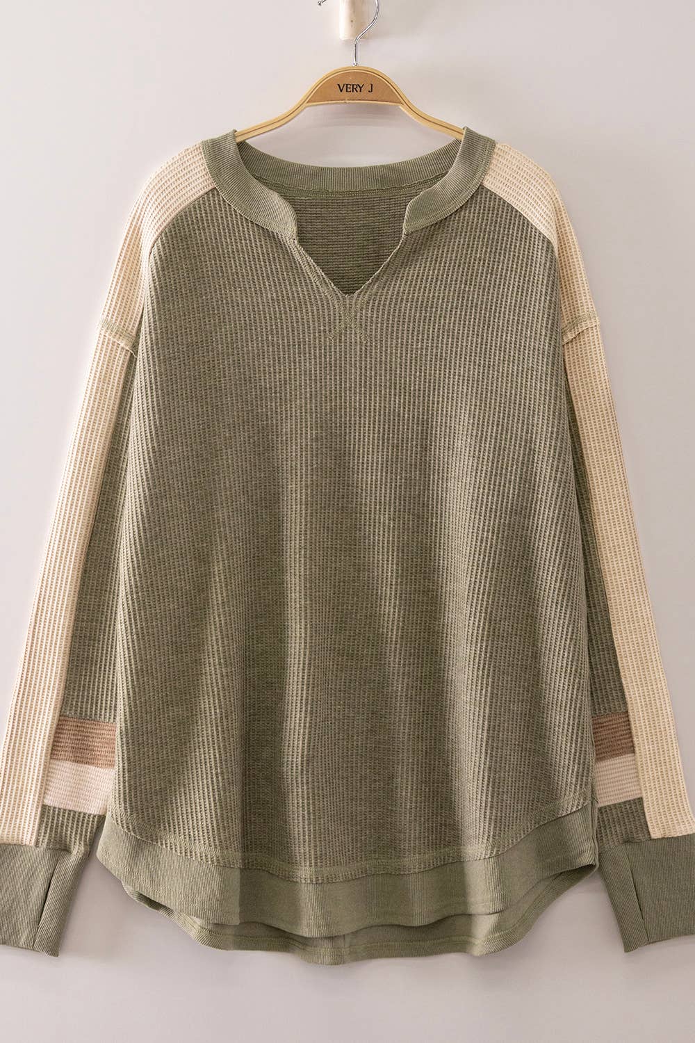 NT12705-Women's Waffle Knit Pullover Sweater