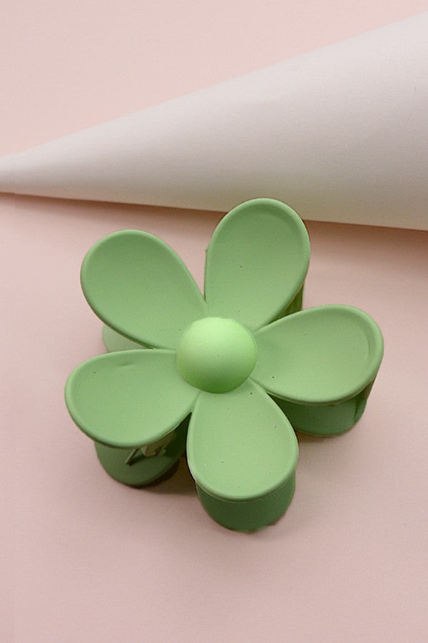 Oversize Matte Flower Hair Claw Clips
