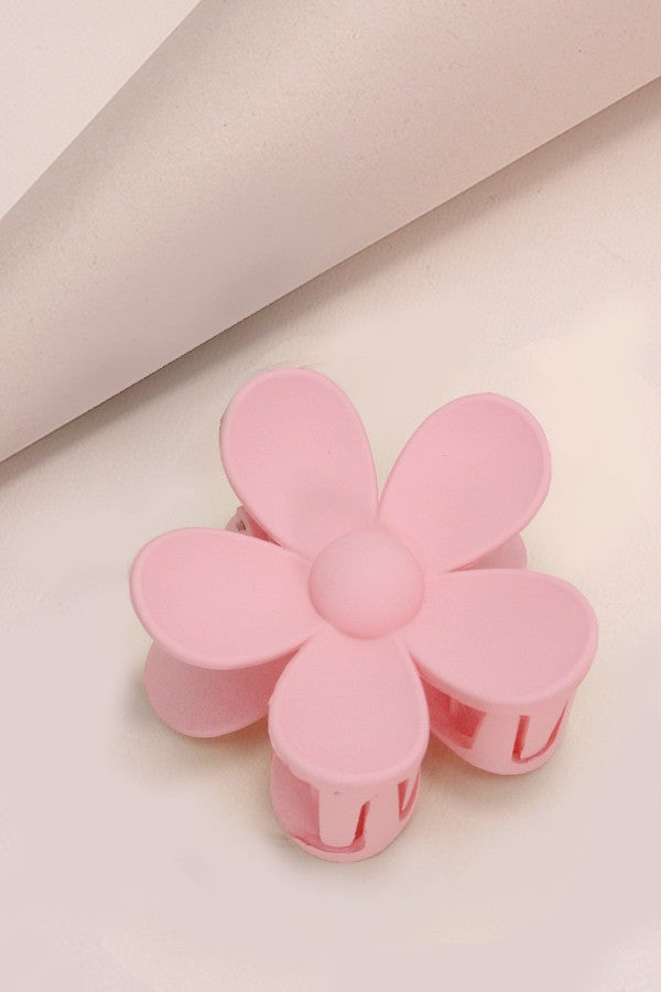 Oversize Matte Flower Hair Claw Clips