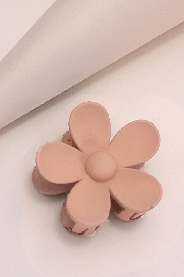Oversize Matte Flower Hair Claw Clips