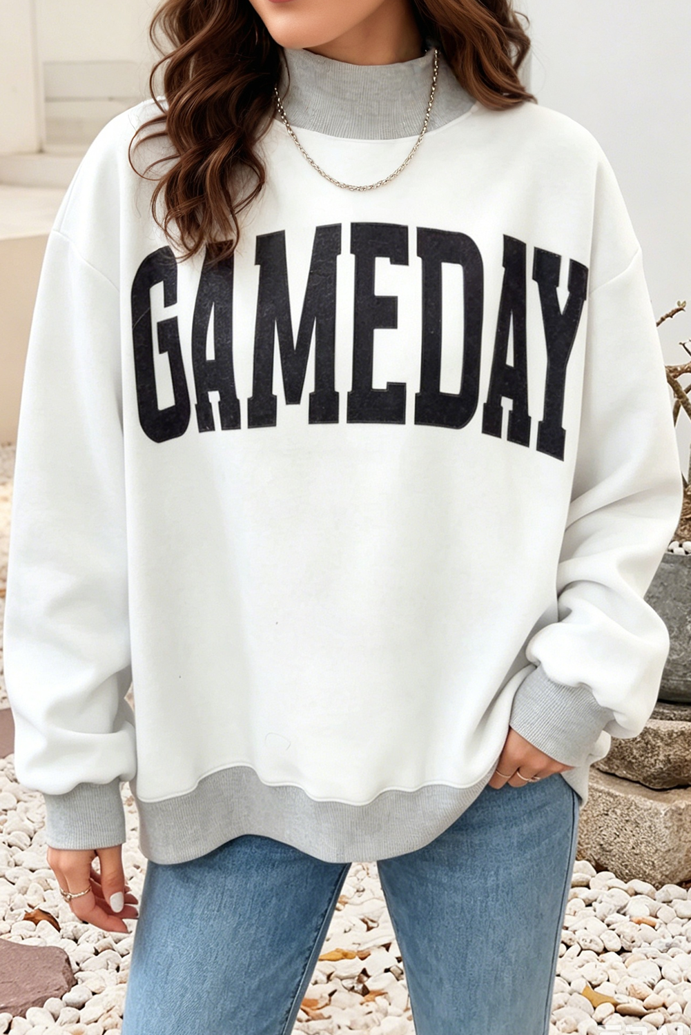 LDC Football Reversible Mock Neck Sweatshirt | S-4X