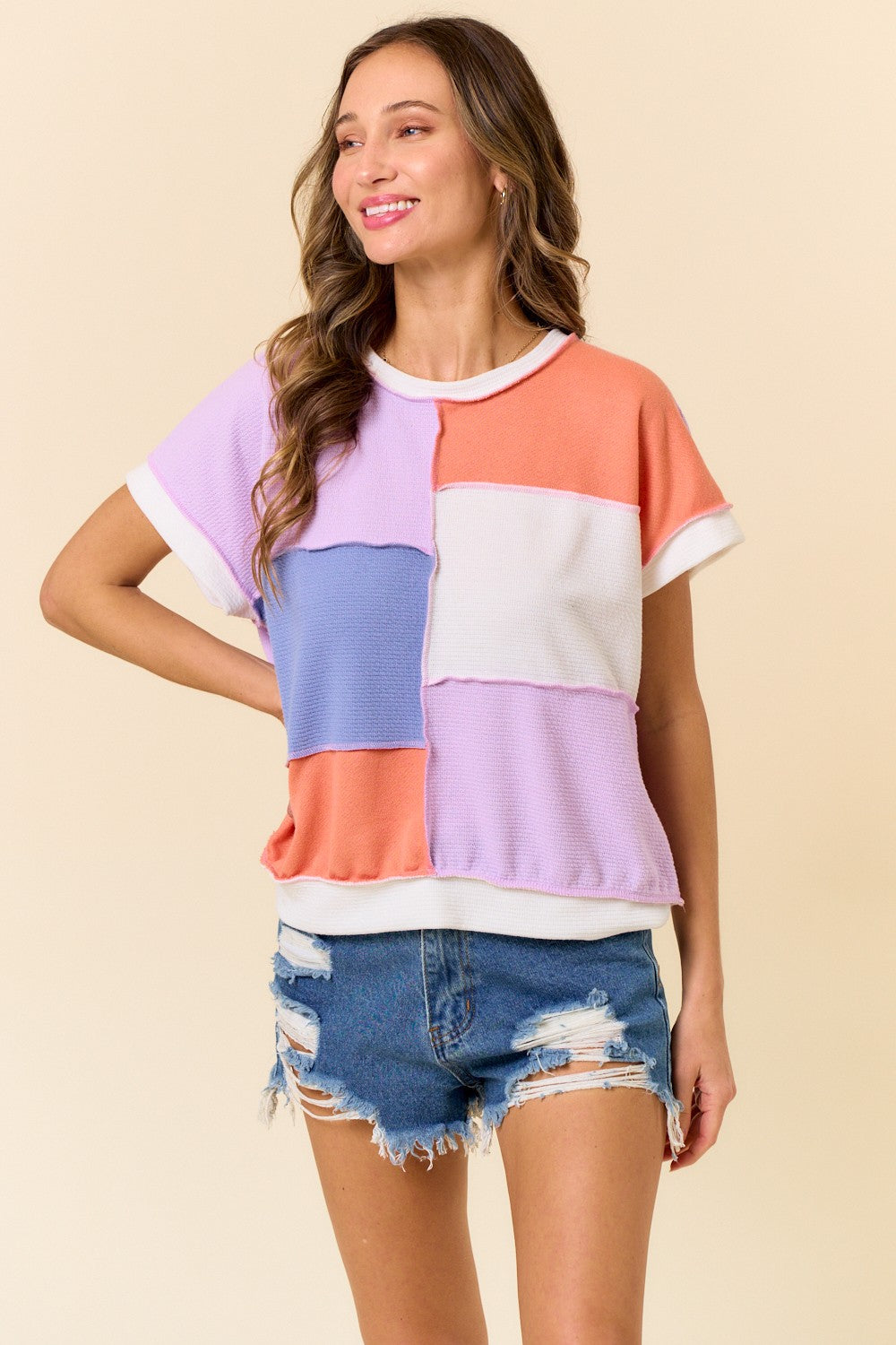 Ellas Color Block Top