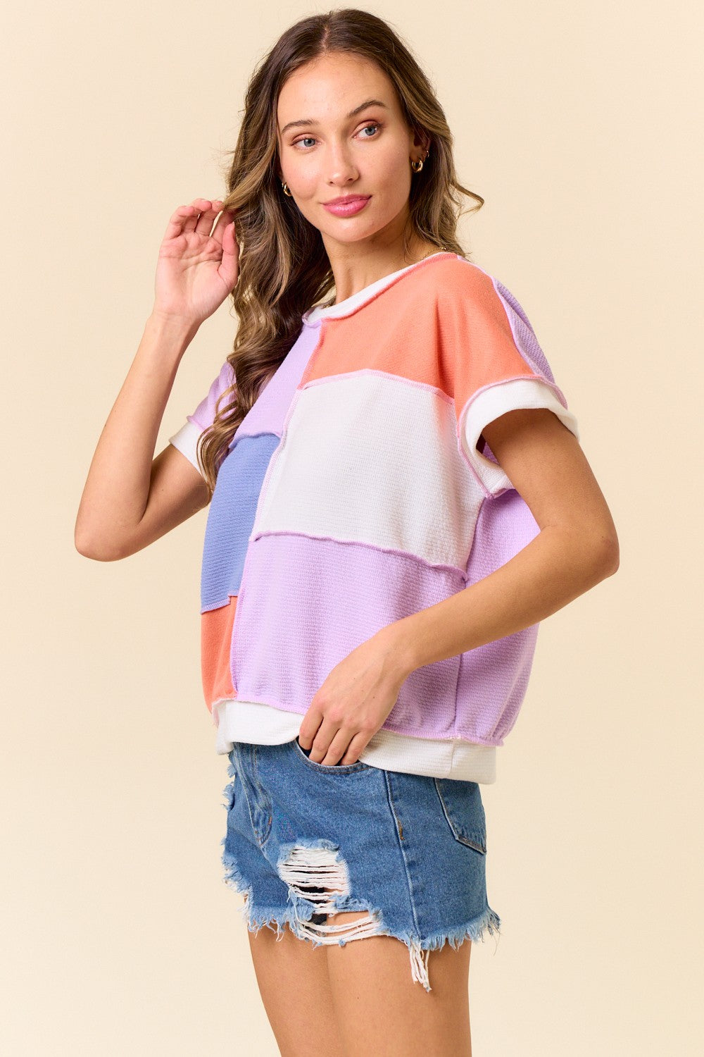 Ellas Color Block Top