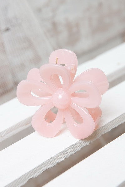 Open Flower Hair Claw Clips