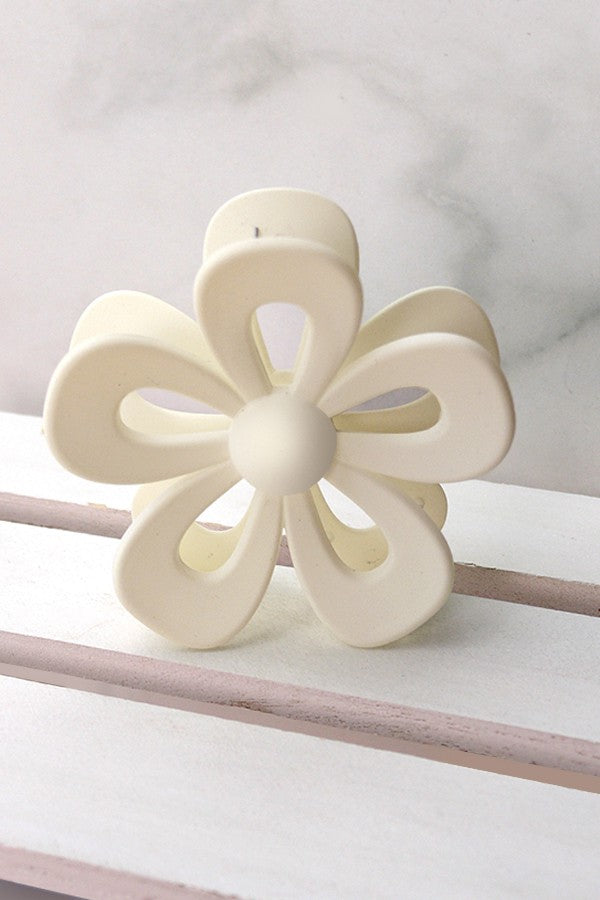 Open Flower Hair Claw Clips