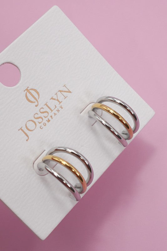 18k Stainless Steel Tarnish Free Waterproof Hoop