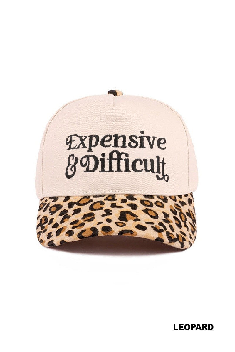Expensive & Difficult Two Tone Canvas Cotton Cap