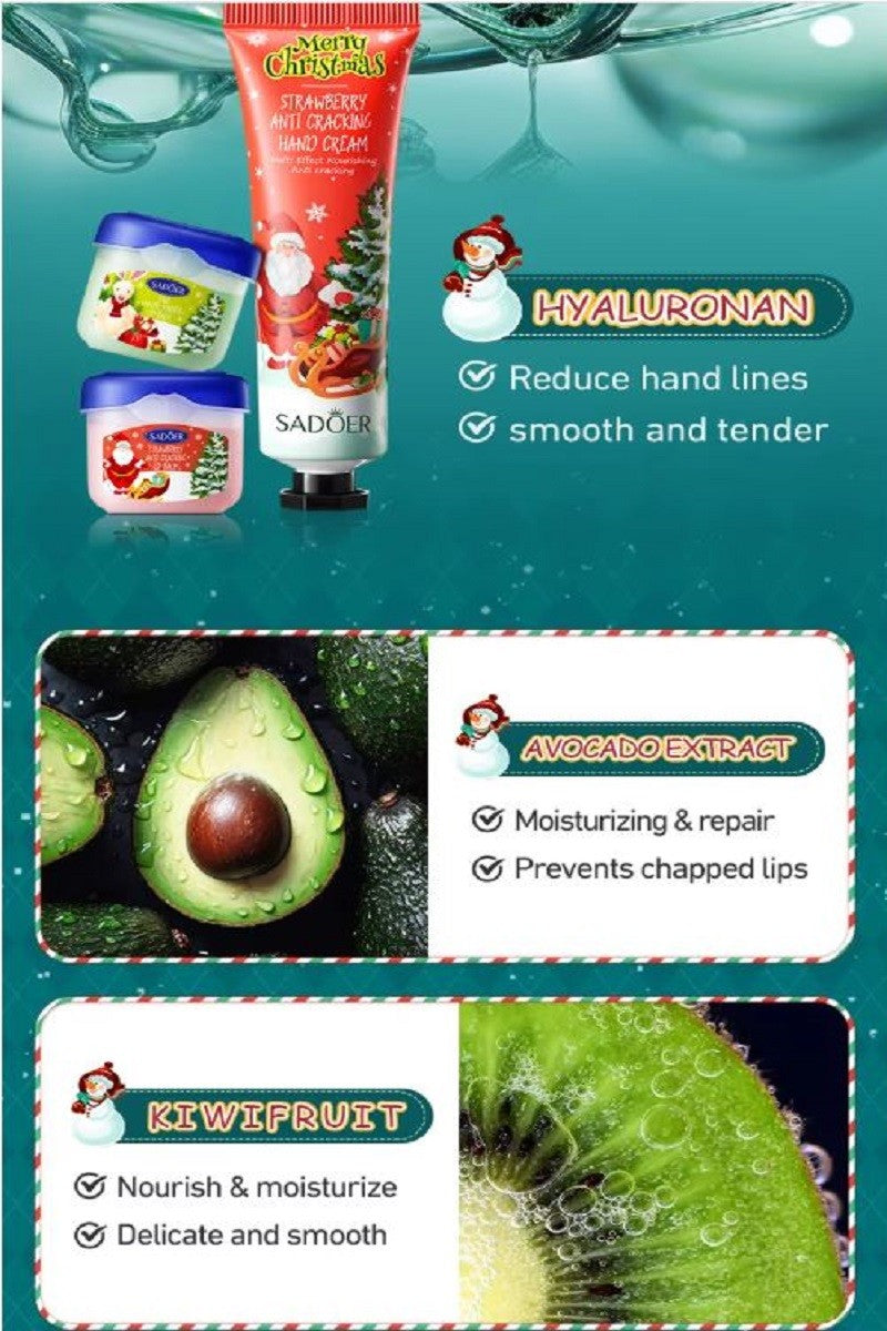 8 Piece Hand & Lip Moisturizing Set