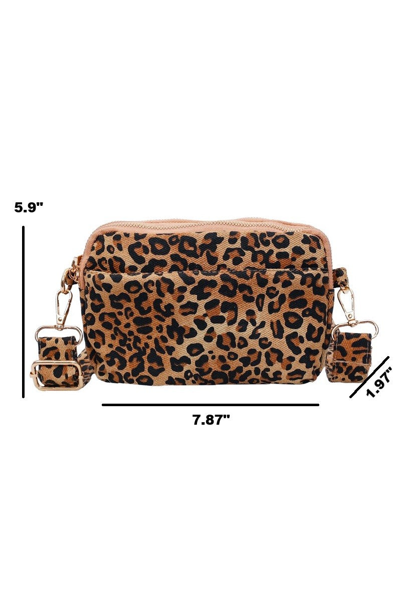 Leopard Pu Crossbody Bag