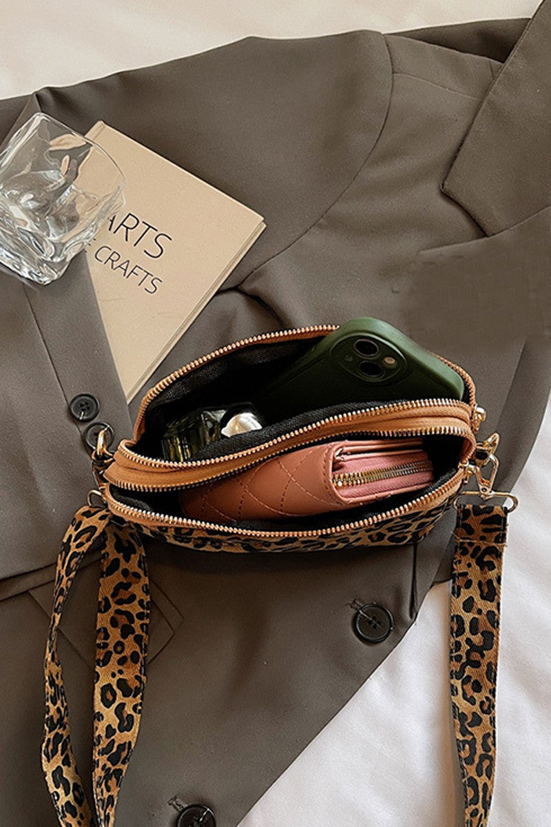 Leopard Pu Crossbody Bag