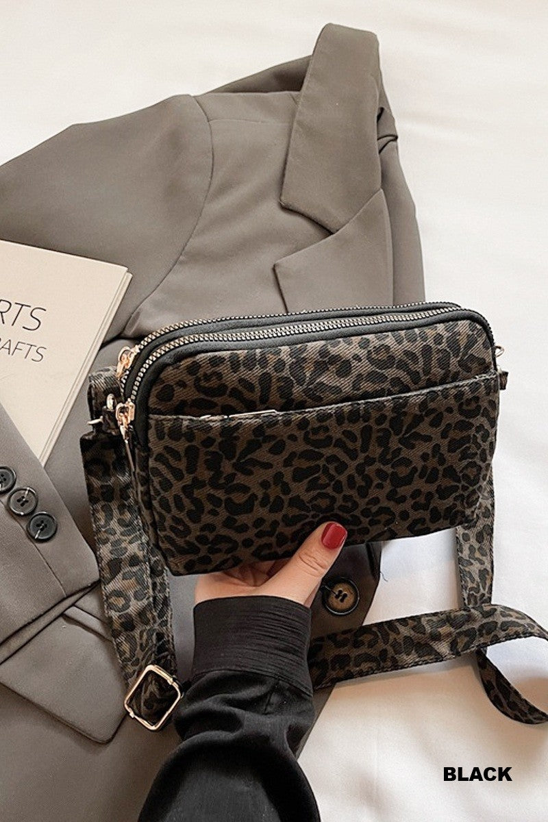 Leopard Pu Crossbody Bag
