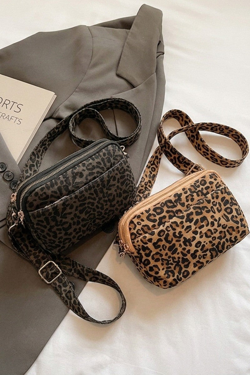 Leopard Pu Crossbody Bag