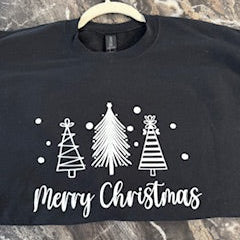 Black Merry Christmas Sweatshirt