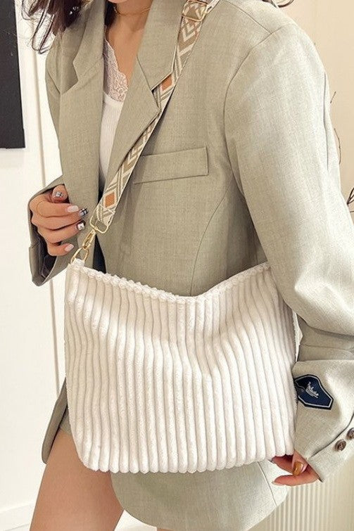 Corduroy Aztec Guitar Shoulder Strap Tote Bag