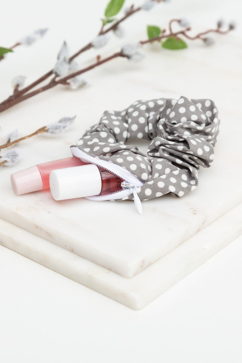 Chiffon Pocket Scrunchie