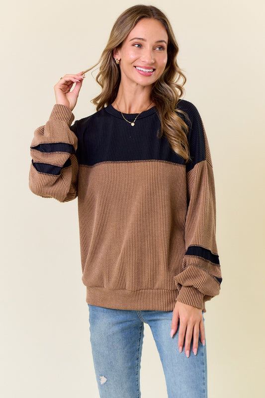 Clara Ribbed Long Sleeve Top