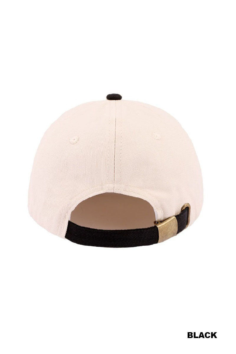 Sunday Funday Two Tone Canvas Cotton Cap