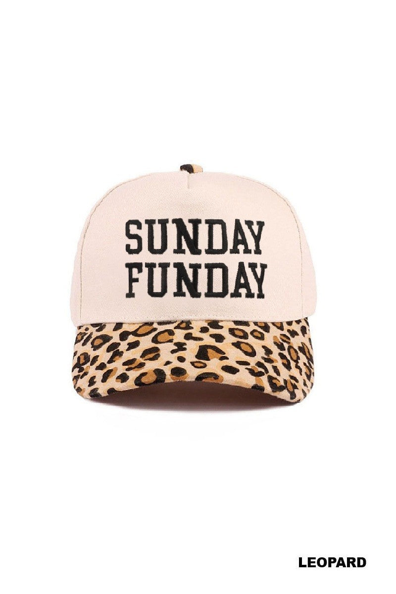 Sunday Funday Two Tone Canvas Cotton Cap