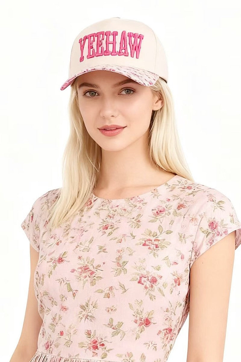 Yeehaw Two-tone Canvas Cotton Cap